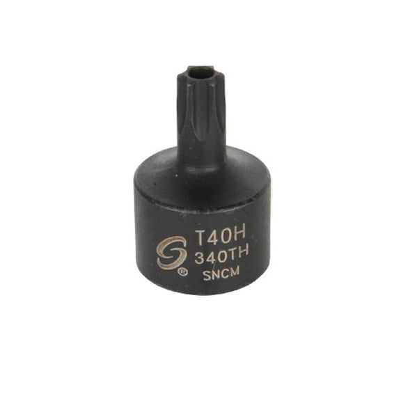 Sunex 340TH 3/8" Dr. T40h Stubby Tamperprf Internal Star Impact Socket