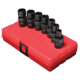 thumbnail image 1 of Sunex 3655 7 Pc. 3/8" Drive Std Metric Univ. Impact Socket Set, 1 of 3