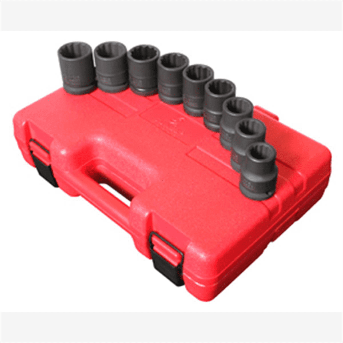 Sunex Tools 4687 3/4" Dr SAE 12Pt Thin Wall Impact Socket Set, 9Pc SUU-4687