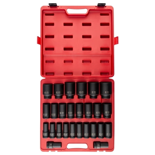 Sunex Tools 4693 - 3/4" Drive 26 Piece Metric Deep Impact Socket Set ...