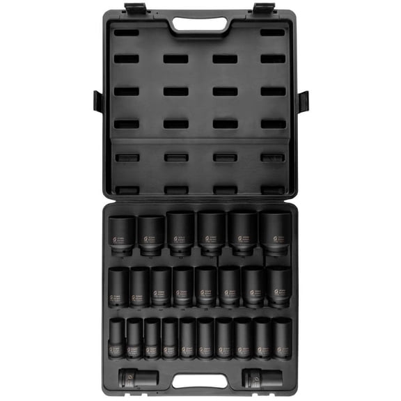 Sunex Tools 4693 - 3/4" Drive 26 Piece Metric Deep Impact Socket Set
