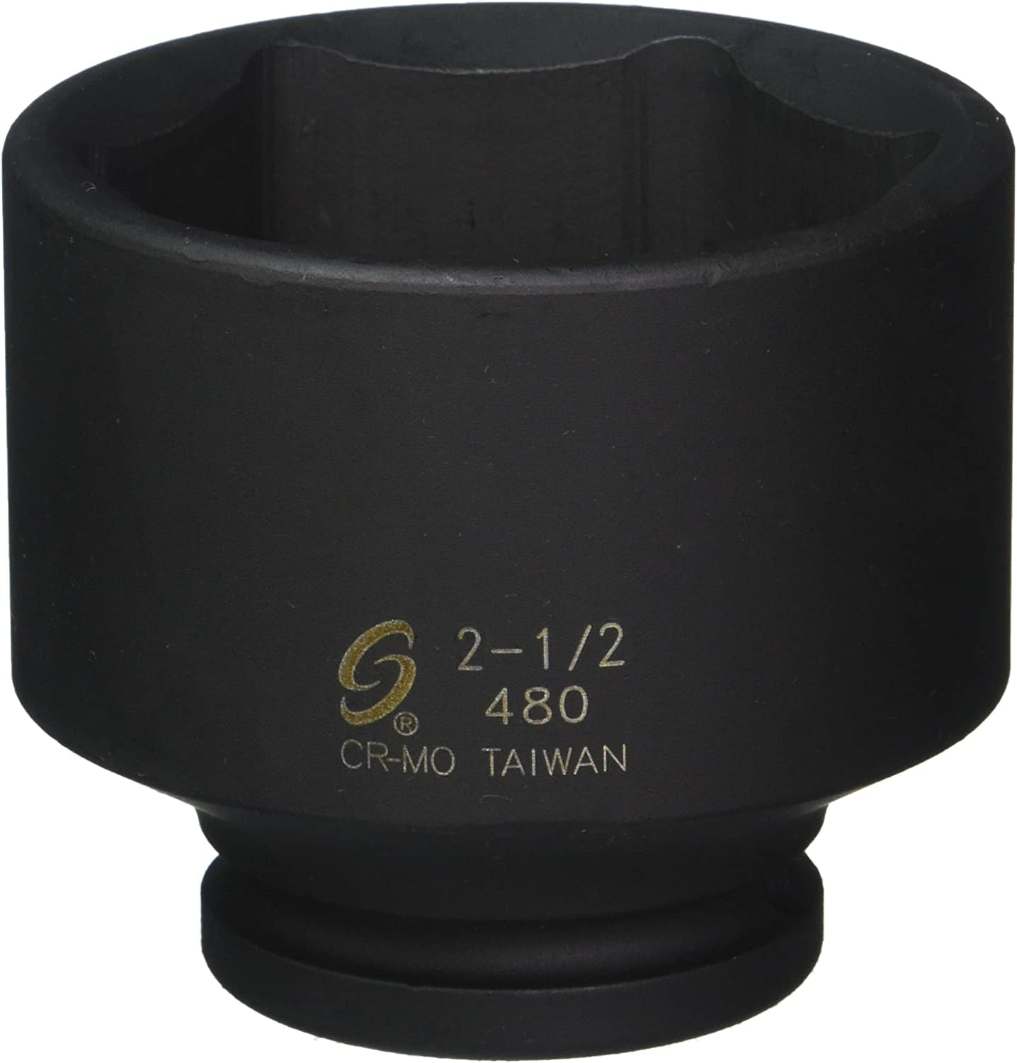 Sunex 480D 3/4" Drive Deep 6-Point Impact Socket – 2-1/2" Size, Chrome Molybdenum Steel For Heavy-Duty Use