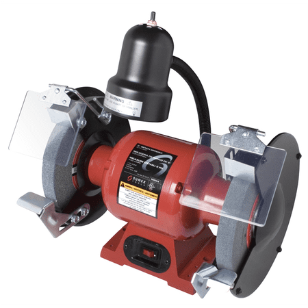 Sunex 5002A Bench Grinder with Light, 8-Inch