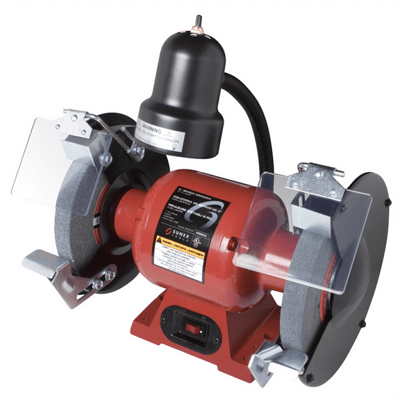 Sunex 5002A Bench Grinder with Light, 8-Inch