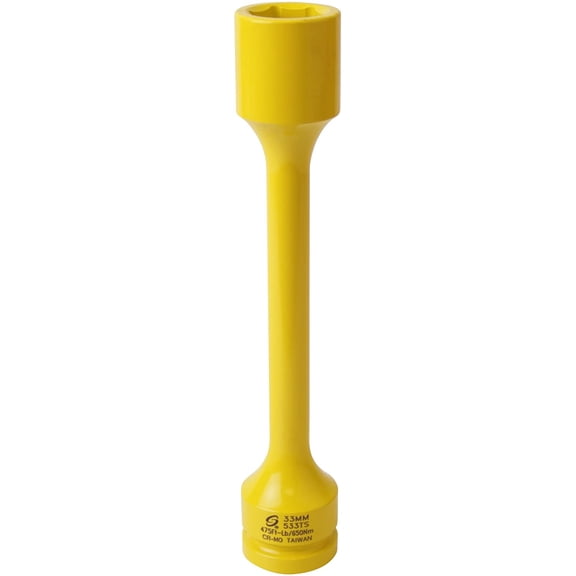 Sunex Tools 553TS Metric Torque Limiting Socket, 1 Inch Drive, 33mm, 475 ft/lbs