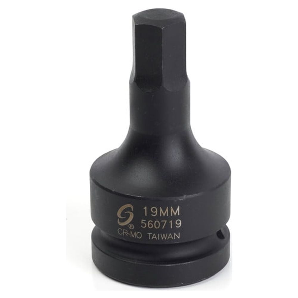 Sunex 560719 1-Piece 1 in. Drive 19 mm Hex Driver Socket