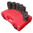 thumbnail image 1 of Sunex 5697M 7-Piece 1" Drive 6-Point Metric Deep Impact Socket Set, 1 of 2
