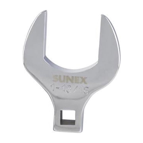 Sunex International SU97749A 0.5 x 1.81 in. Full Polish Chrome Open End Crowfoot Wrench