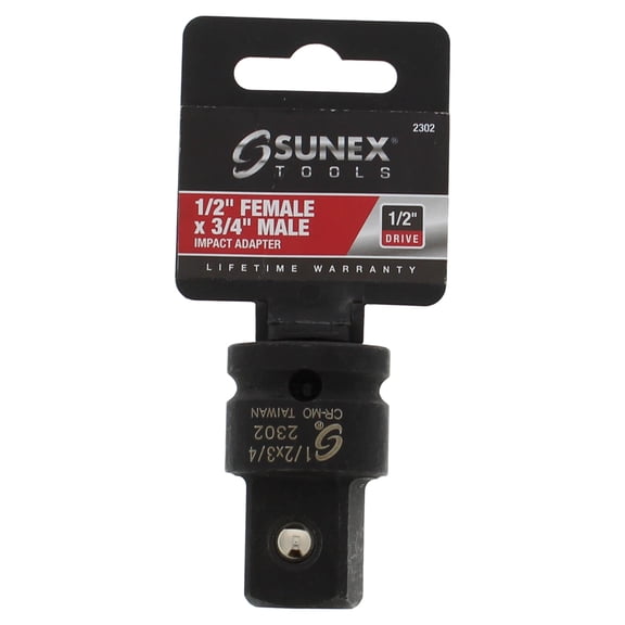Sunex SOCKET IMPACT ADAPTER 1/2" FEMALE 3/4" MALE