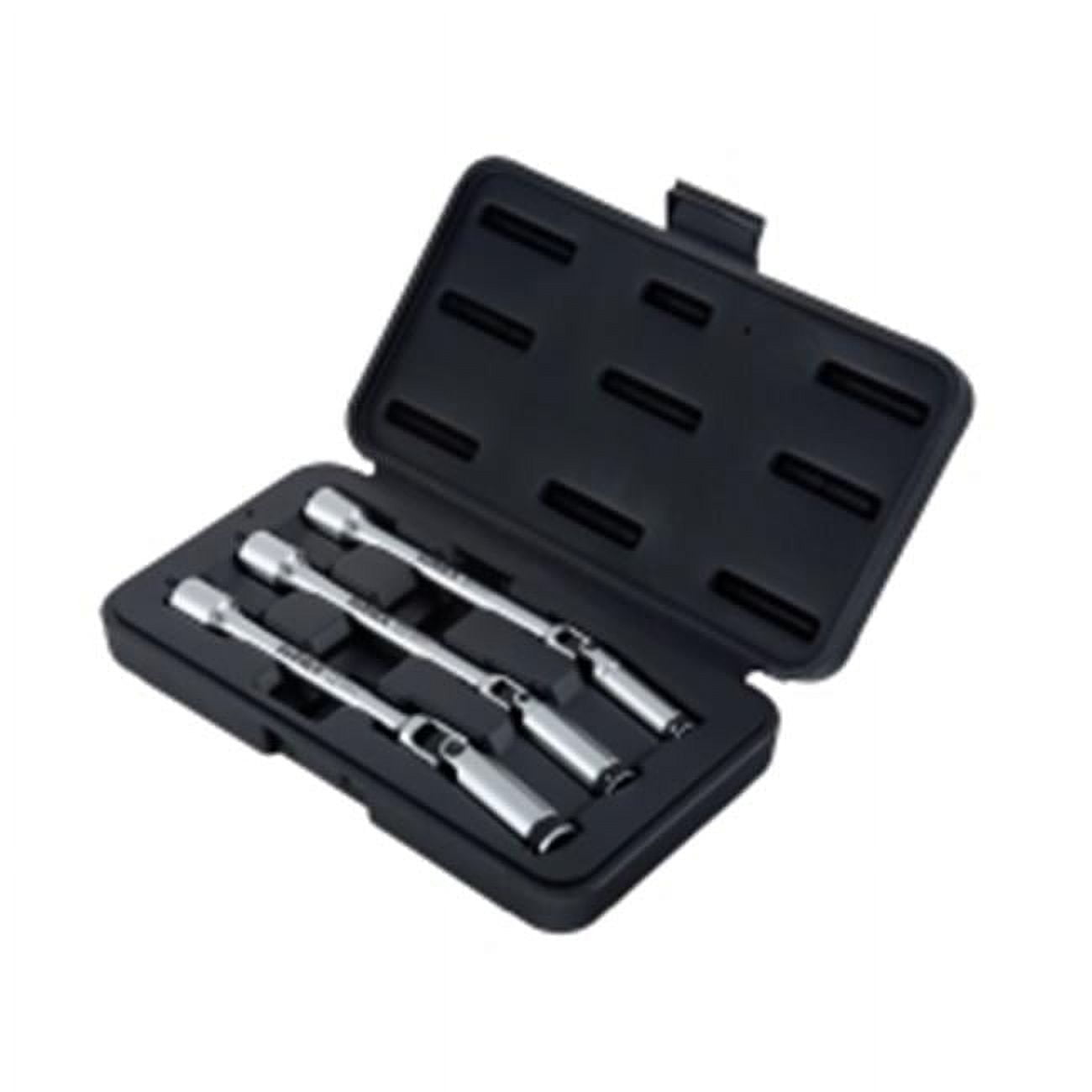 Sunex SUN3303GP 3 Piece 0.37 in. Dr Universal Joint Glow Plug Socket Set