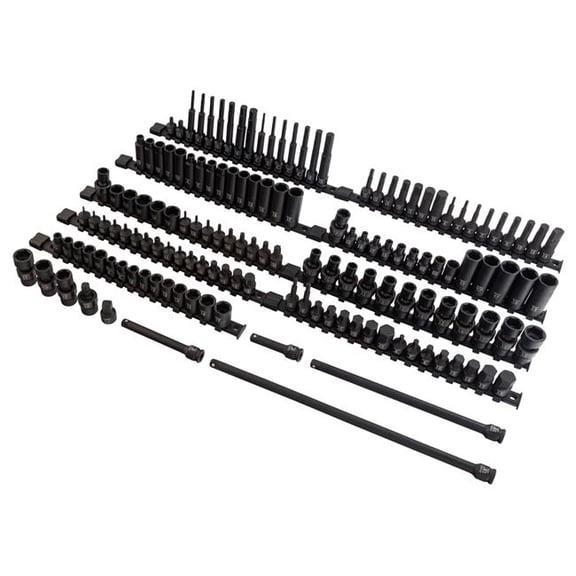 Sunex SUN35145 0.375 in. Drive Master Impact Socket Set - 145 Piece