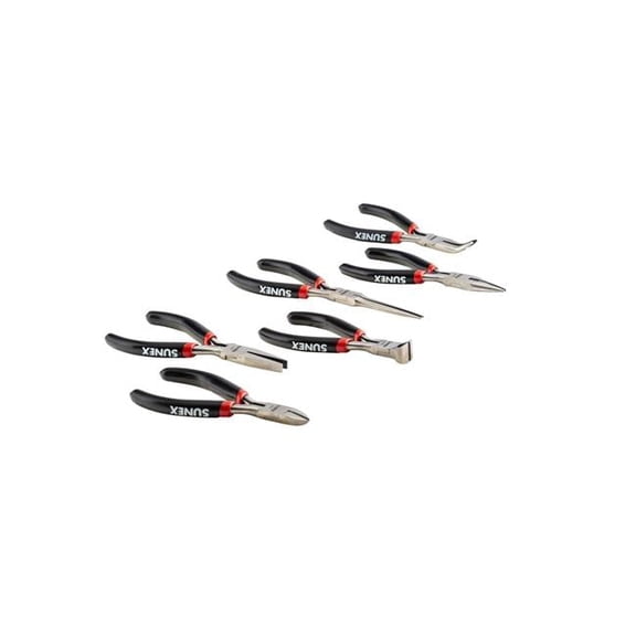 Sunex SUNSXMPS6 Mini Pliers Set with Storage Tray - 6 Piece