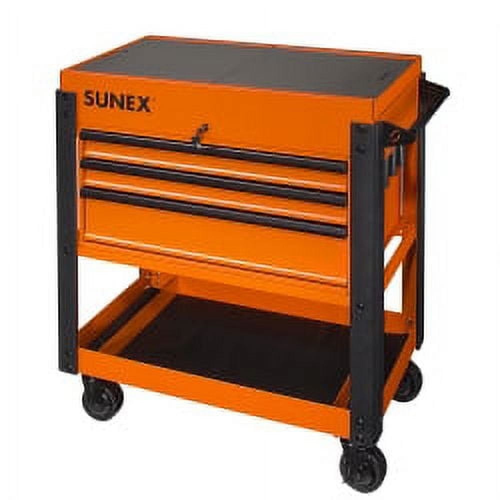 Sunex SUU-8035XTOR Orange Utility Cart with Power