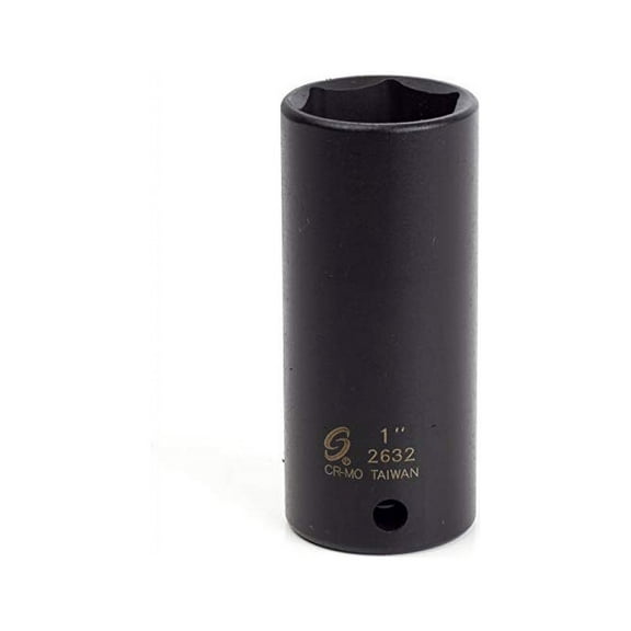 Sunex Tools 2632 - 1/2" Drive 1" Extra Thin Wall Deep Impact Socket
