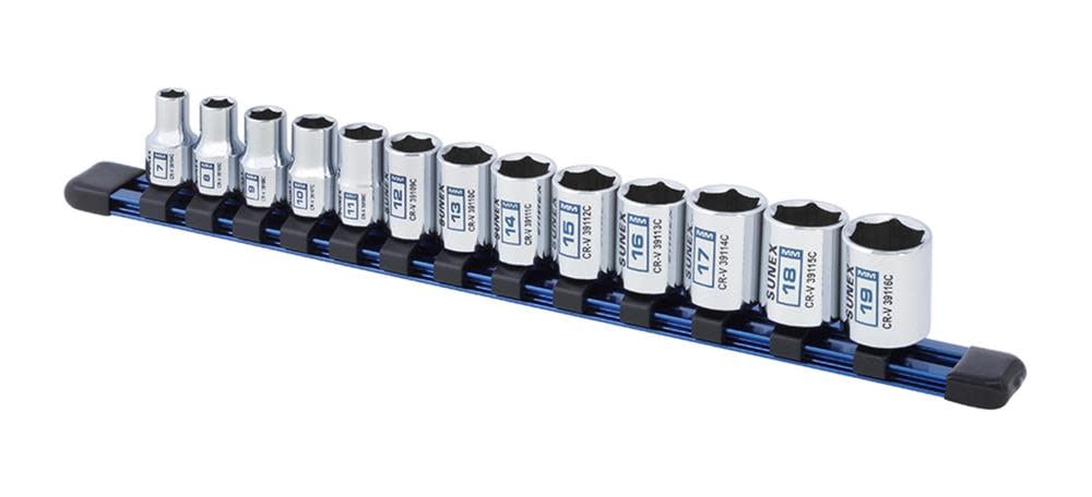 Sunex Tools 3/8" Drive Metric Chrome Socket Set
