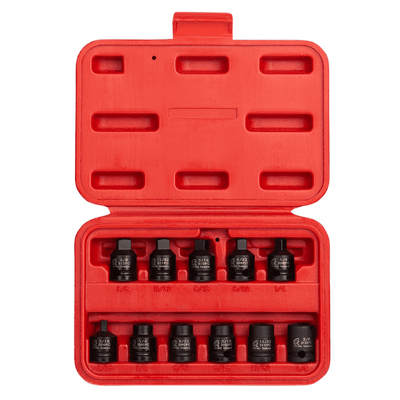 Sunex Tools 3841, 3/8-inch Black Oxide Finish Socket Wrench & Set, 11 Piece