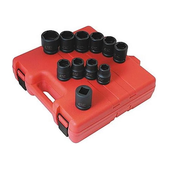 Sunex Tools 4682 11 Piece 3/4 Inch Drive Truck Impact Socket Set Sae Sizes