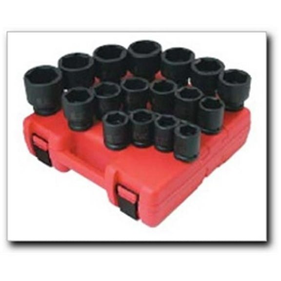 Sunex Tools 4683, 1/2" Impact Socket Wrench & Set, 17 Piece