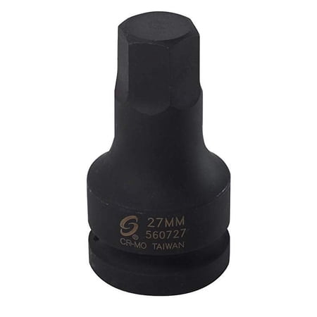 Sunex Tools 560727 - 1" Drive Hex Driver Socket 27MM