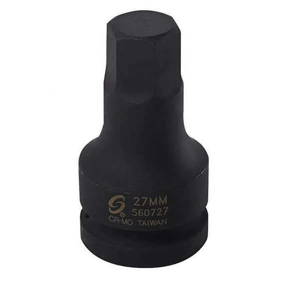 Sunex Tools 560727 - 1" Drive Hex Driver Socket 27MM