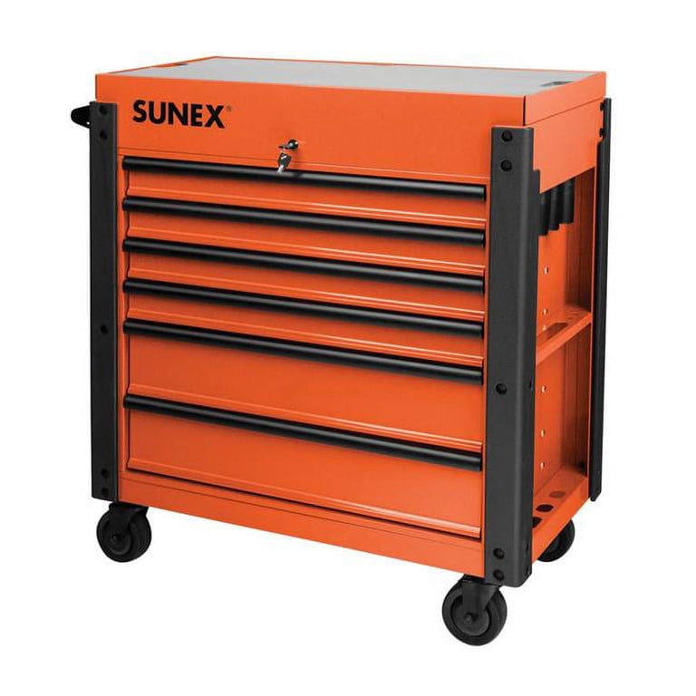 Sunex Tools 8035XTFDOR 3 Drawer Slide Top Cart with Power Strip