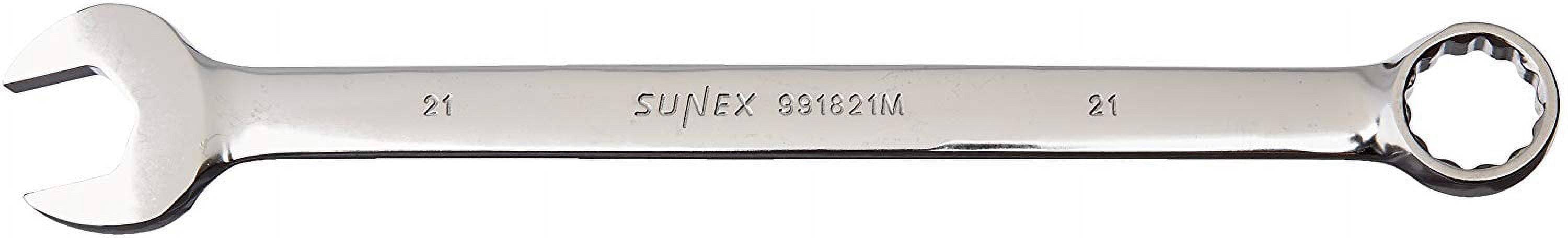 Sunex 993026 13/16" Fully Polished Stubby Combination Wrench – Compact & Shiny
