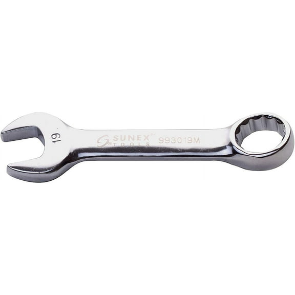 Sunex Tools 993019M - 19MM Stubby Combination Wrench