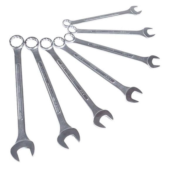 Sunex Tools SUU-9707A SAE Raised Panel Jumbo Combination Wrench Set - 7 Piece