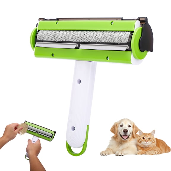 Reusable Pet Hair & Fur Lint Roller & Remover for Cat & Dog Hair on Couch, Carpet, Car and Bedding Seat Cleaning Tool