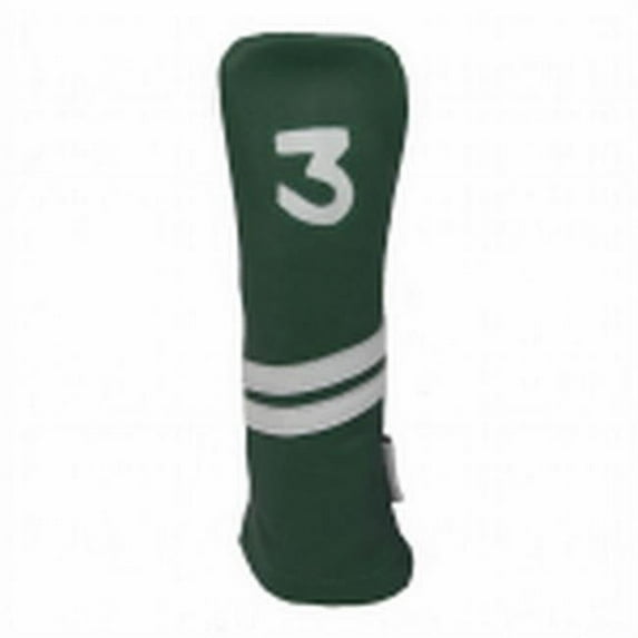 Sunfish LGWF Leather Green & White Fairway Golf Head Cover