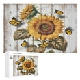 thumbnail image 1 of Sunflower 1000 Piece Jigsaw Puzzle for Adults,1000 pc Large Piece Jigsaw,Wooden 1000 Piece Puzzle, Fun Challenging Brain Exercise Family Game Creative Gift for Friends, 1 of 7