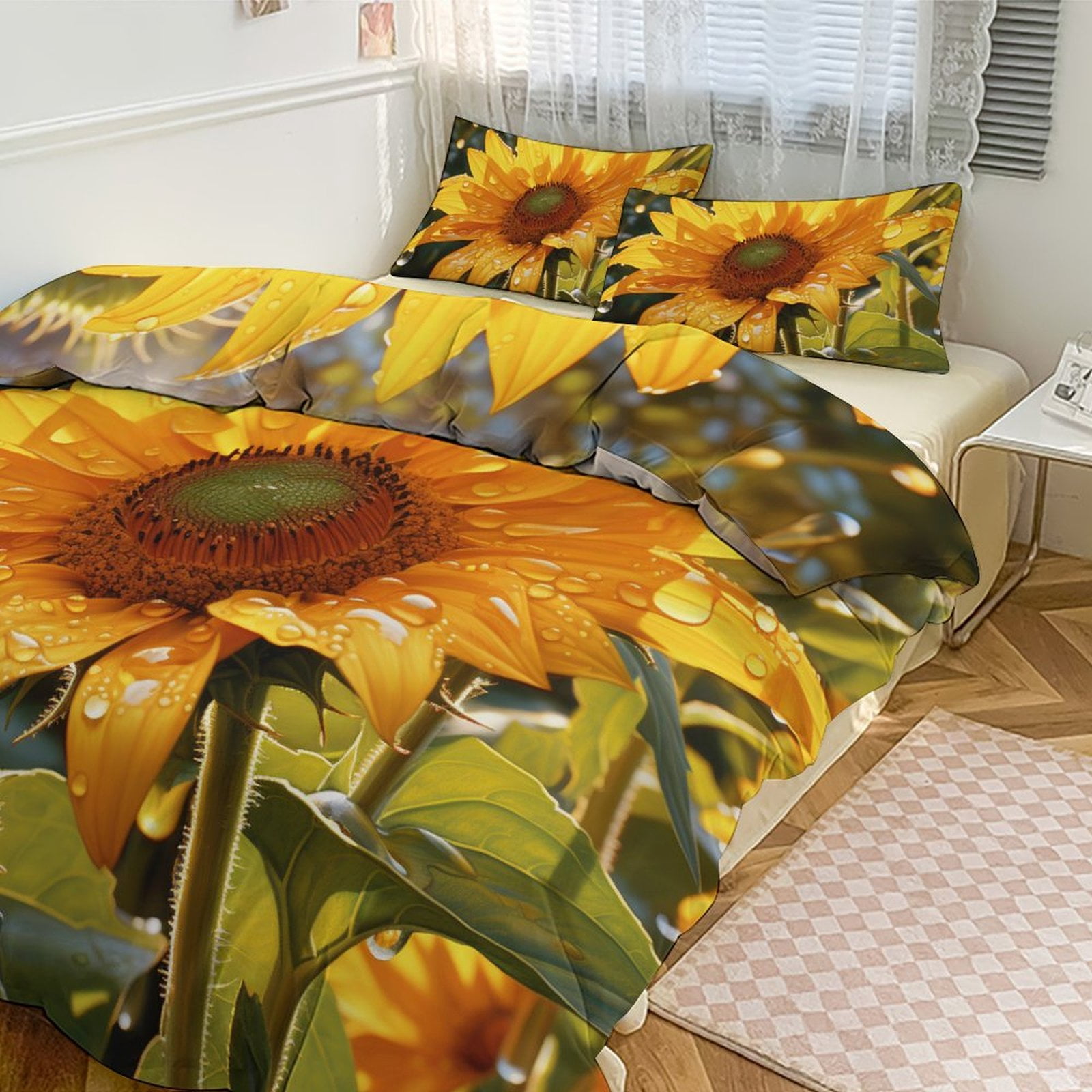 Kid's Duvet Cover Set-Sunflower