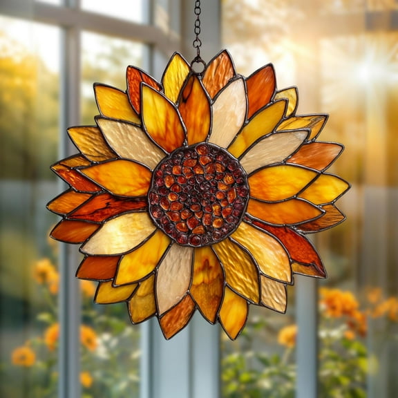 Sunflower Acrylic Suncatcher ? Sunflowers Window Hanging, Garden Flower D‚cor, Gift for Mom & Grandma