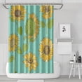 thumbnail image 1 of Sunflower Aesthetic Shower Curtain, Artistic Rustic Farmhouse Floral Waterproof Bathroom Curtain 72x72 Inch, 1 of 5