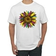 thumbnail image 1 of Sunflower Animal Print Fashion Men's Graphic T-Shirt, White, Large, 1 of 5