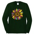 thumbnail image 1 of Sunflower Animal Print Fashion Mens Long Sleeve Shirt, Forest Green, Small, 1 of 4