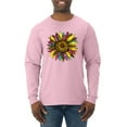 thumbnail image 1 of Sunflower Animal Print Fashion Mens Long Sleeve Shirt, Light Pink, X-Large, 1 of 5