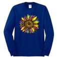 thumbnail image 1 of Sunflower Animal Print Fashion Mens Long Sleeve Shirt, Royal, Large, 1 of 4