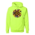 thumbnail image 1 of Sunflower Animal Print Fashion Unisex Graphic Hoodie Sweatshirt, Safety Green, 3X-Large, 1 of 4