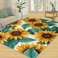 thumbnail image 1 of Sunflower Area Rug Summer Rustic Botanical Sunflower Living Room Rug, Indoor Non-Slip Rugs, Machine Washable Breathable Durable Carpet For Front Entrance Floor Decor 3x4ft, 1 of 6