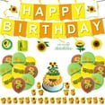 thumbnail image 1 of Sunflower Baby Shower Decorations for Girl,Gender Neutral or Boy Baby Shower Balloons Happy Birthday Banner Cake Topper Cupcake Toppers Hanging Swirls  for  Summer Themed Birthday Party Favor Supplies, 1 of 7