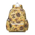 thumbnail image 1 of Sunflower Backpack for School,Cute School Bag,Schoolbag with Adjustable Shoulder Straps & Padded Back,13.4"x11"x4.7", 1 of 6