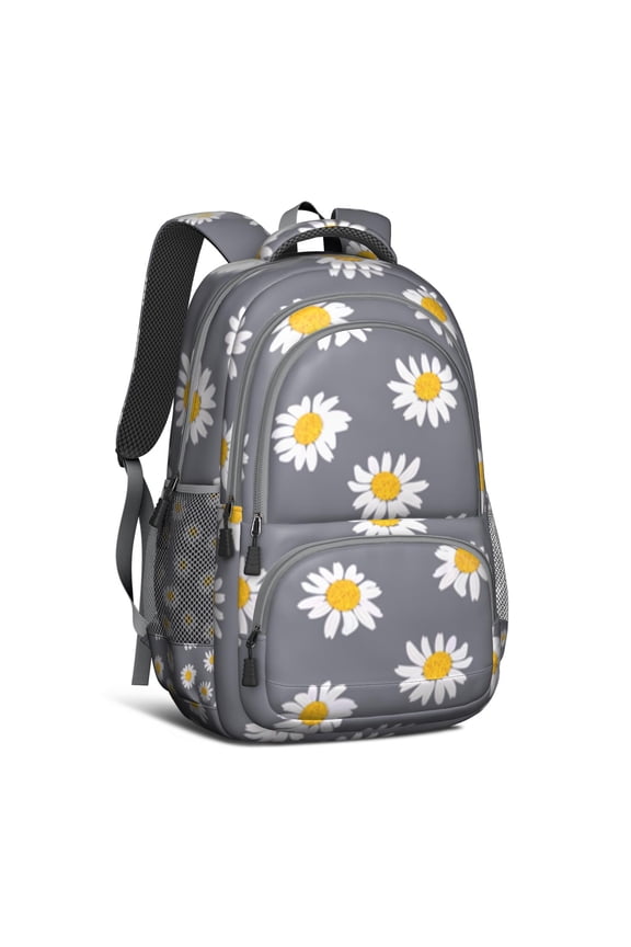 Sunflower Backpack for School,Cute School Bag,Schoolbag with Adjustable Shoulder Straps & Padded Back,16.9 Inch