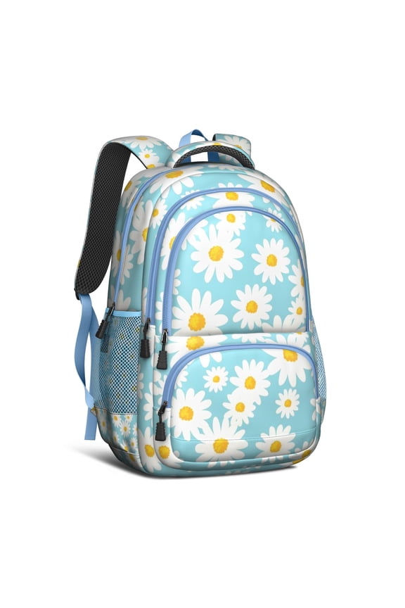 Sunflower Backpack for School,Cute School Bag,Schoolbag with Adjustable Shoulder Straps & Padded Back,16.9 Inch