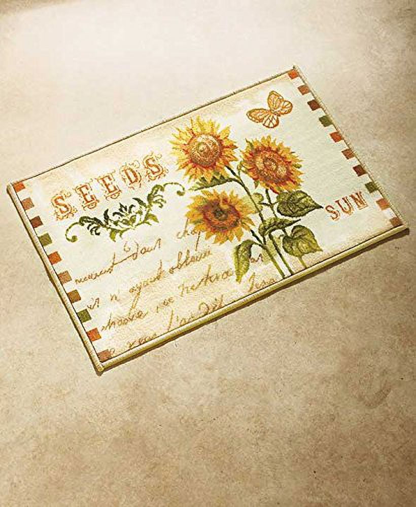 Sunflower Bathroom Rug