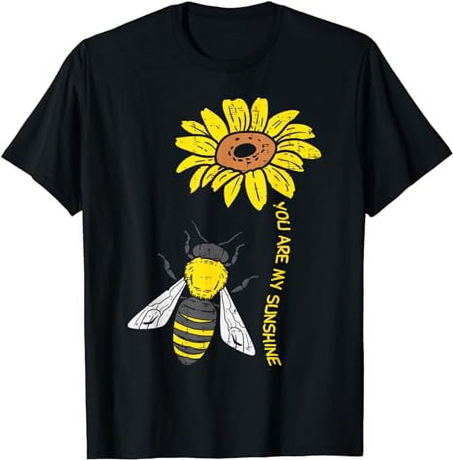 Sunflower Bee You Are Sunshine Vintage Nature Environment TShirt