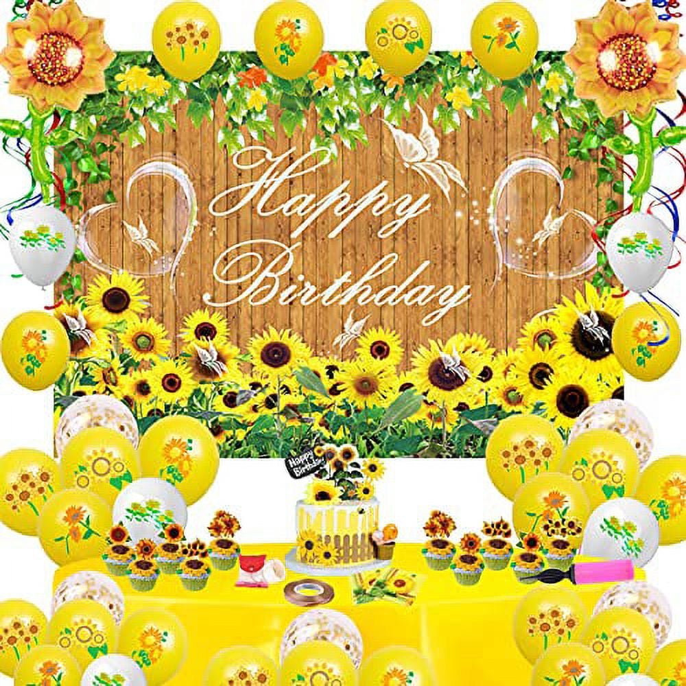 3D Sunflower Straw Topper / Sunflower Birthday Decoration / Sunflower Straws  / Sunflower Baby Shower /sunflower Bridal Shower /fall Birthday 