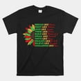 Sunflower Black Leaders African American Black History Month Shirt Gift