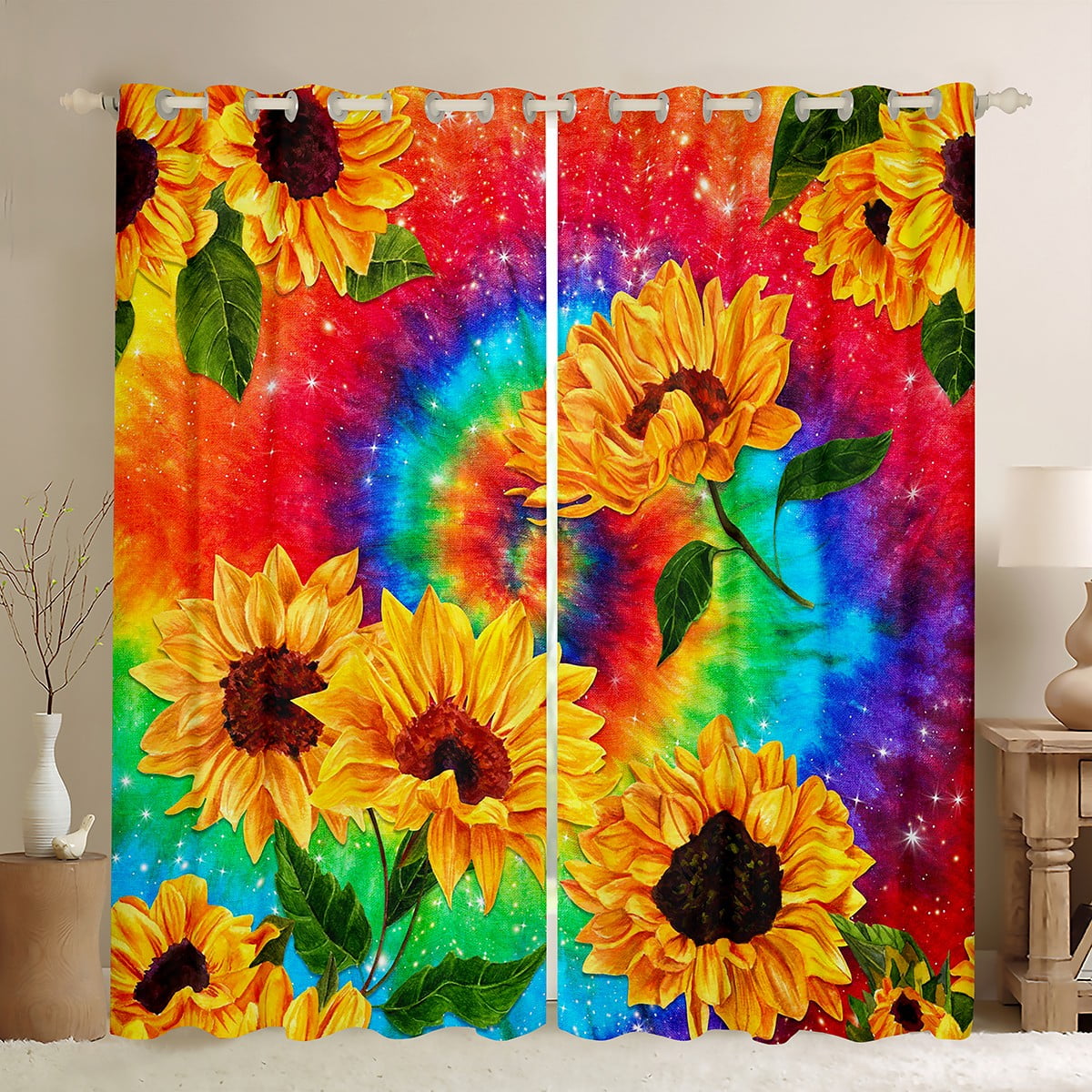 Sunflower Blackout Curtains Gradient Tie Dye Curtains 42Wx63L Spiral   Sunflower Blackout Nbsp Curtains Gradient Tie Dye Curtains 42 Wx63 L Spiral Swirl Ombre Ink Art Curtains Nbsp Nbsp Drapes Hippie Rainbow Window Nbsp 533a122a B3fe 477f B8e2 4d9baeee6cd0.3e3439d3e14d0a3a742cc89e0ba64f27 