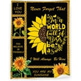thumbnail image 1 of Sunflower Blanket Gifts Ultra Soft Light Weight Sunflower You are My Sunshine Throw Blanket Air Conditioning Blanket for Bed Couch Sofa Living Room Picnic 50x40/60x50/80x60 Inches, 1 of 6